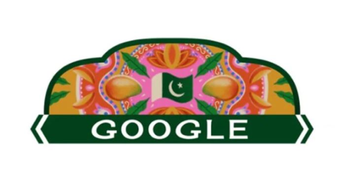 Google Celebrates Pakistan Independence Day with Mango Art Doodle