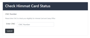 Check Himmat Card Status Online