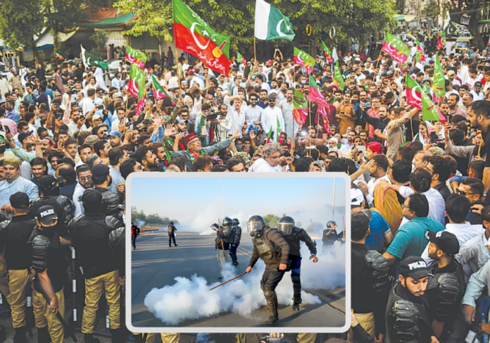 Imran Khan PTI Protest Updates Pakistan Tear Gas Fired at Supporters