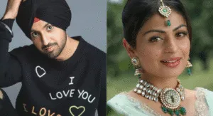 Hania Aamir Replaced in Sardaar Ji 3 Movie: Indian Media Reported 2 Two women are styled in contrasting looks: one wears a black sweater with colorful text, while the other dons intricate jewelry and an elegant outfit.