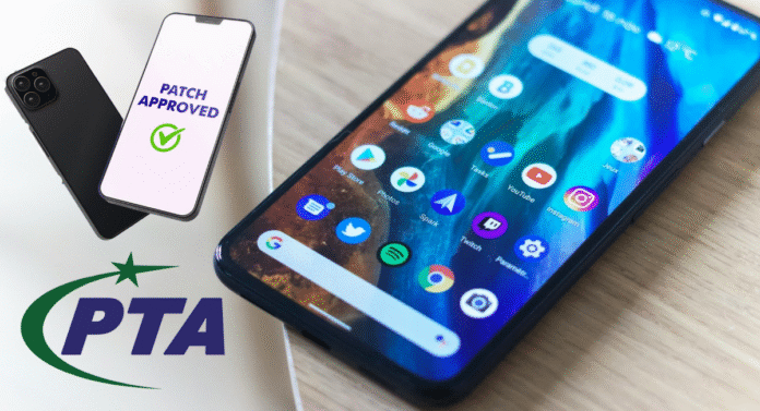 A smartphone displays various app icons with the words 