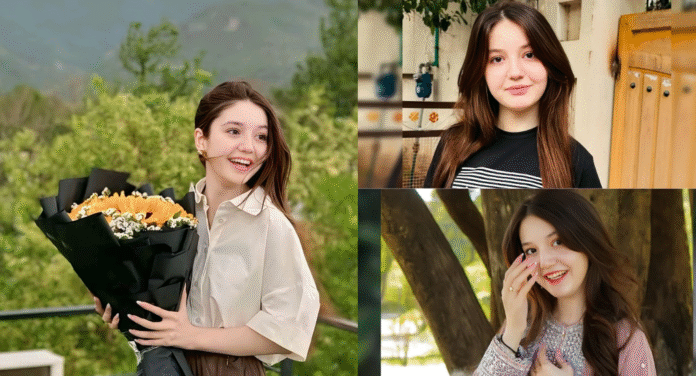 Three young women in varying outdoor settings, one holding a bouquet of flowers, showcasing nature and casual attire.